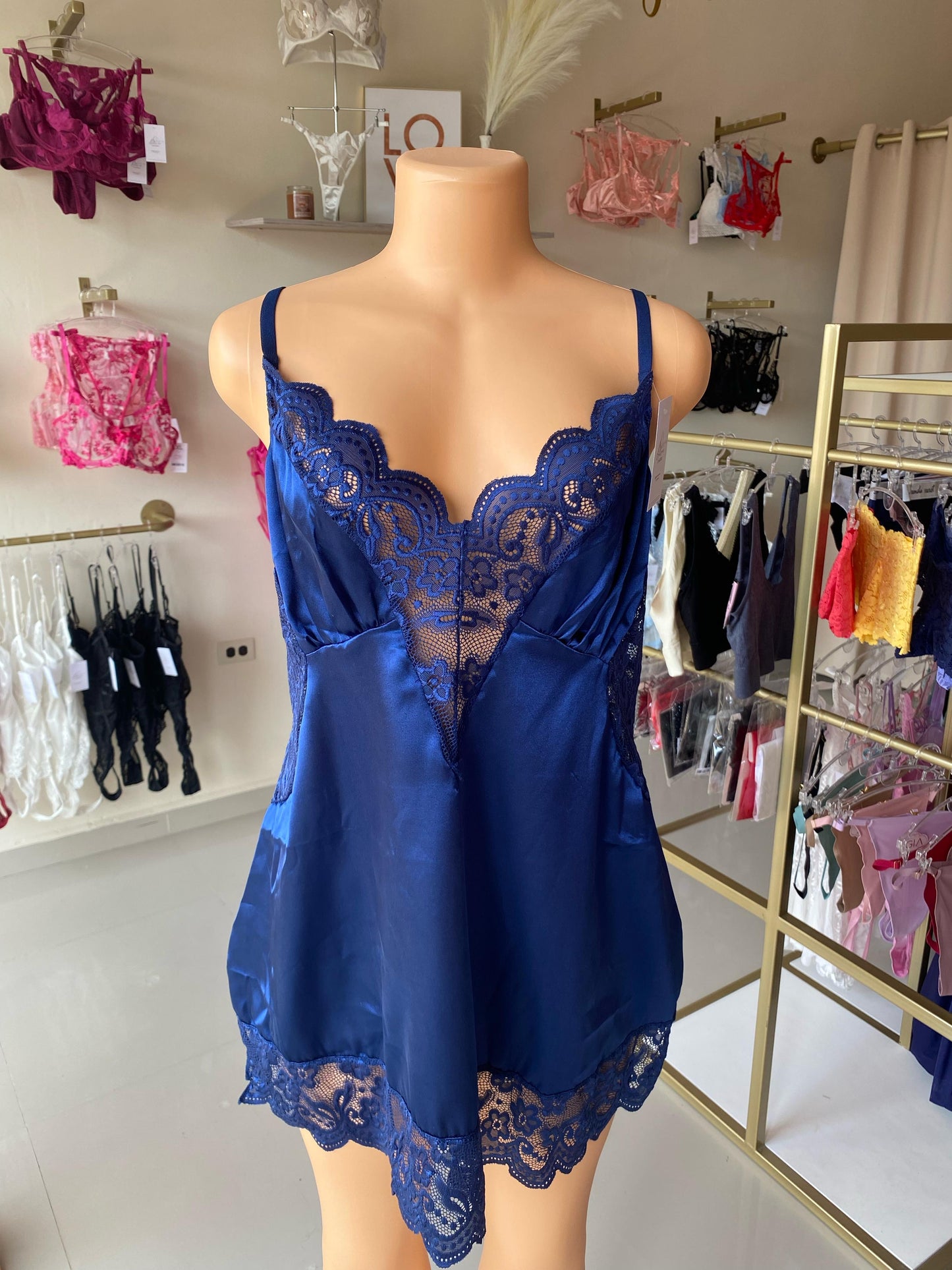 Babydoll Nocturna Azul