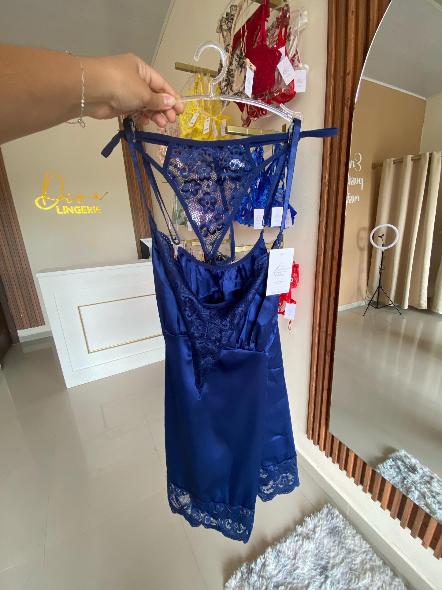 Babydoll Nocturna Azul