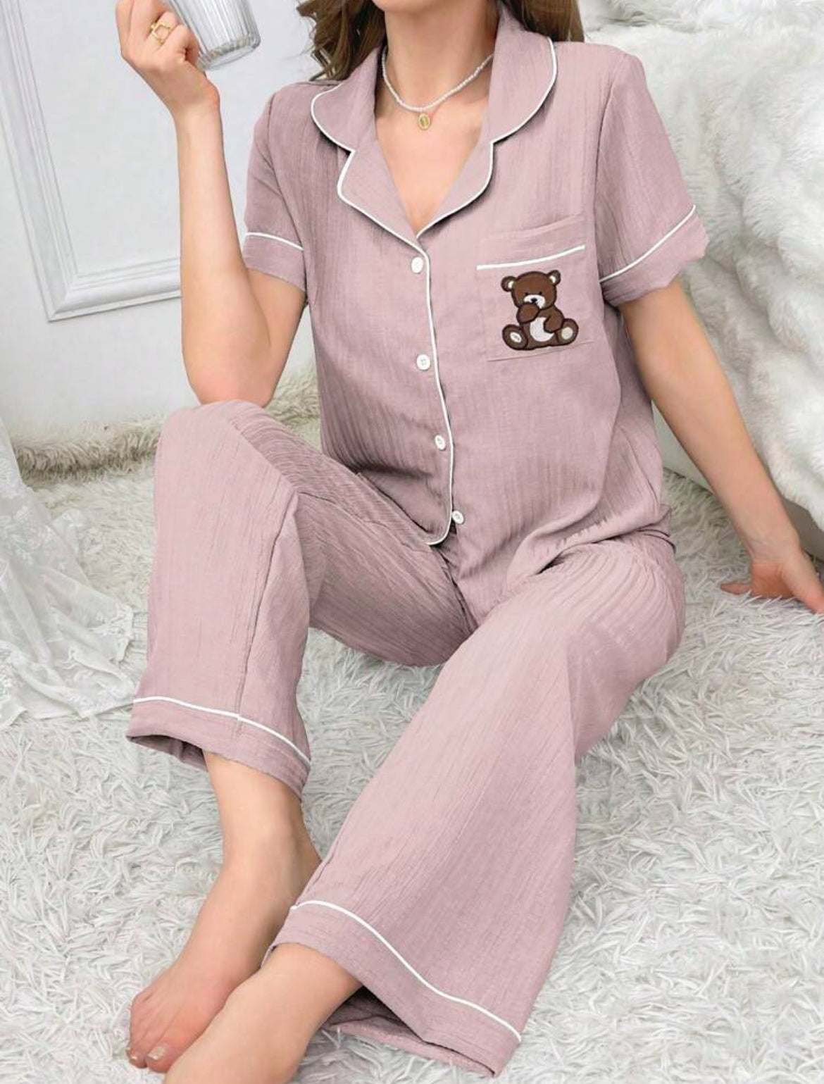 Conjunto Pijama Rosa
