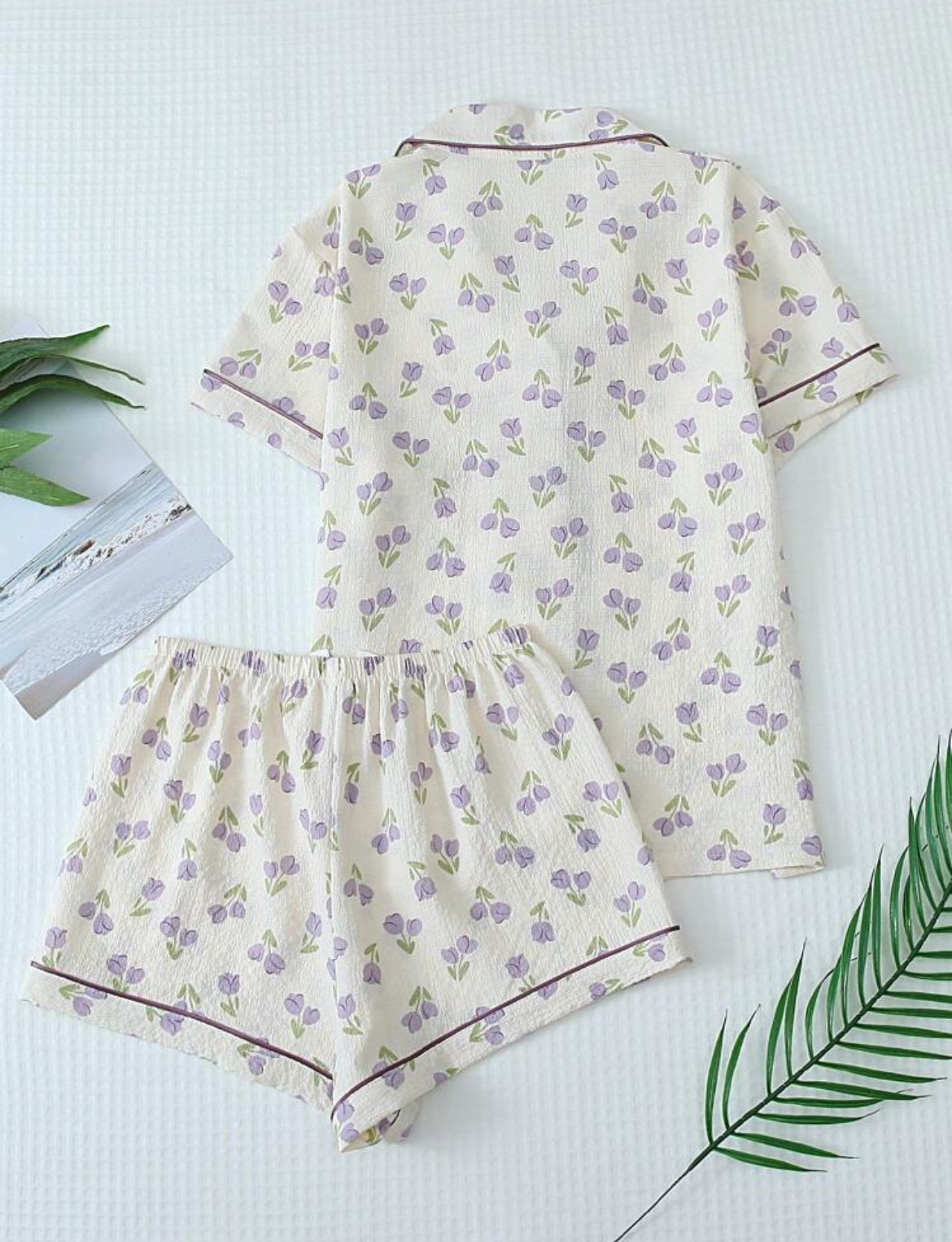 Pijama Flor Morada